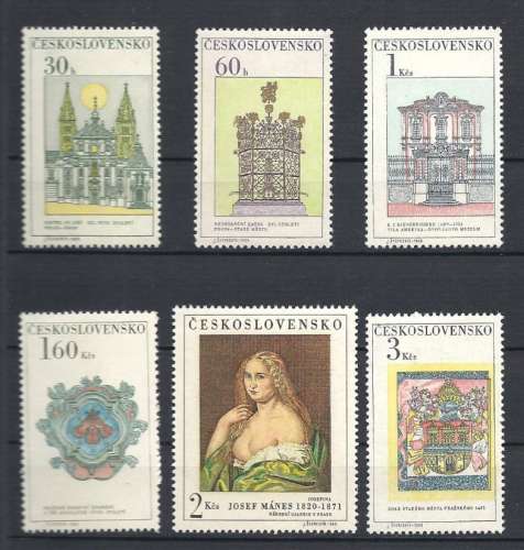 TCHECOSLOVAQUIE  Y & T N° 1647/52 **  Praga 1968  Expo philatélique internationale D