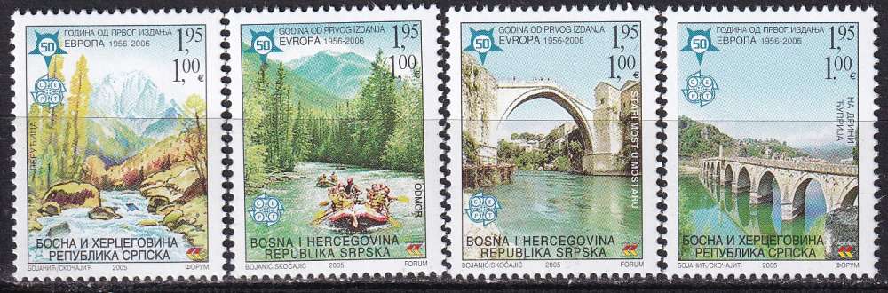bosnie-herzégovine (republique serbe) ... n° 317 à 320  neufs** ... 2005