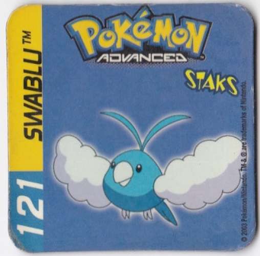 Magnet 2003 Staks Pokémon Advenced 121 Swablu