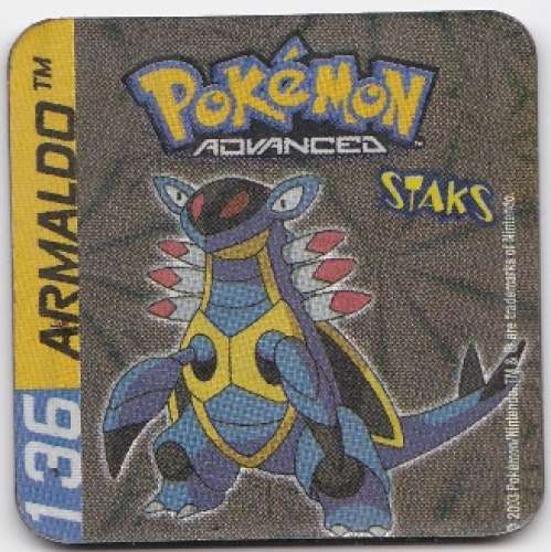 Magnet 2003 Staks Pokémon Advenced 136 Armaldo