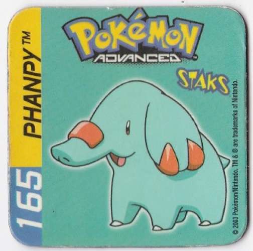 Magnet 2003 Staks Pokémon Advenced 165 Phanpy