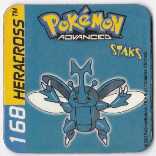 Magnet 2003 Staks Pokémon Advenced 168 Heracross