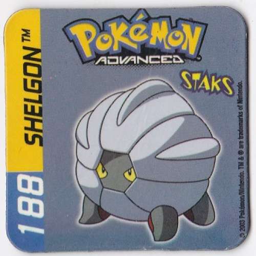 Magnet 2003 Staks Pokémon Advenced 188 Shelgon