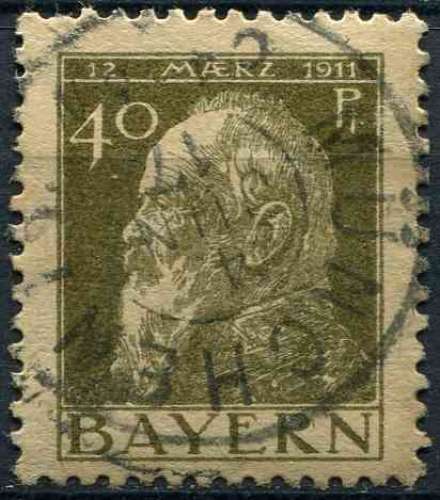 Allemagne Bavière 1911 oblitéré N° 82