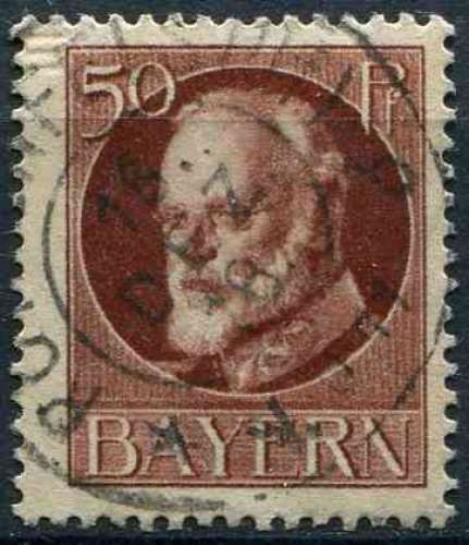 Allemagne Bavière 1914 oblitéré N° 101