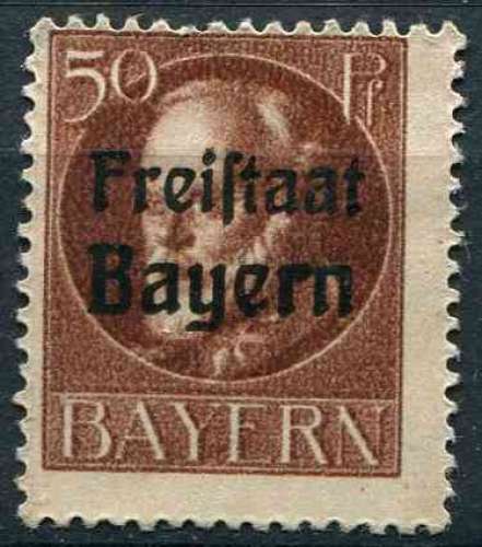 Allemagne Bavière 1919 oblitéré N° 161 (*)