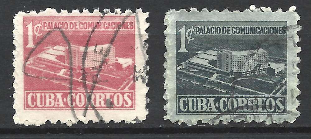 Cuba 1957 - Y & T : 345, 447 - Palais de la communication