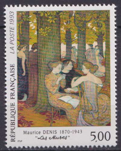 France 1993 Y&T 2832 neuf sans charnière - Maurice Denis (scan dos) 