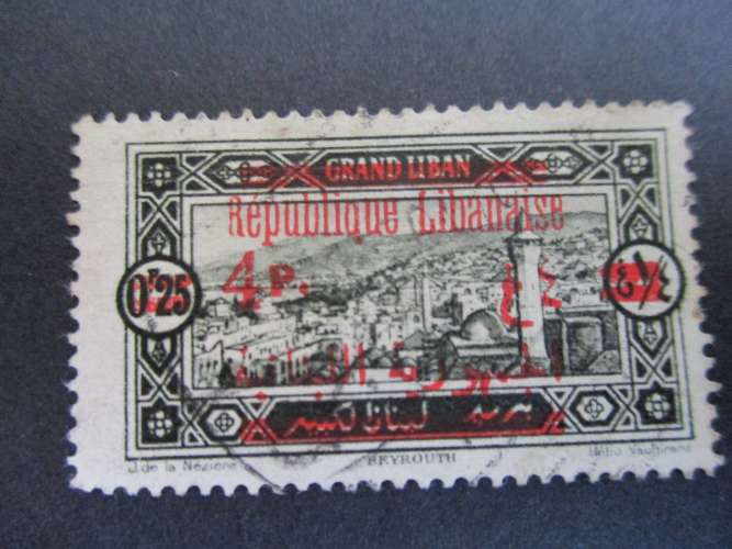 grand - liban y & t 119 obl 1928