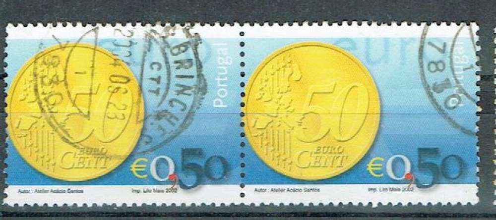 PORTUGAL 2002 - PAIRE YT 2545 OBLITÉRÉE.