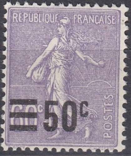 France 1926-1927 N° 223 NMH Semeuse fond ligné   (H38)