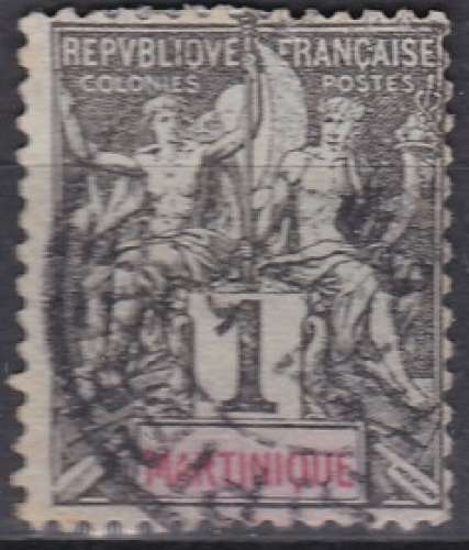 Martinique 1892 N° 29 Paix et Mercure  (H38) 