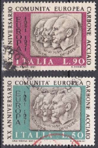 Italie 1971 - 20e anniversaire de la Communauté européenne du charbon et de l'acier  (H38)