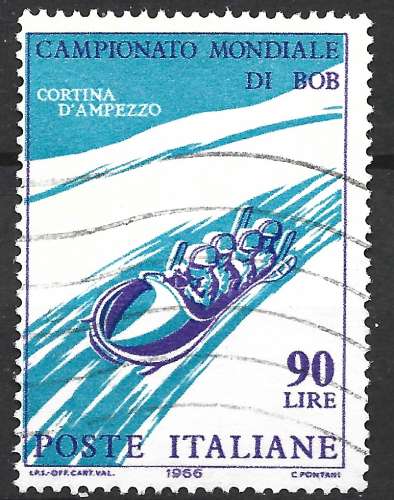 Italie 1966 - y & T : 939 - Bobsleigh
