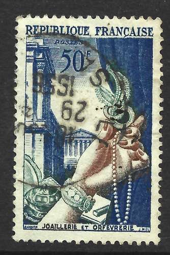 France 1954 - y & t : 973 - Métiers d'art : joaillerie