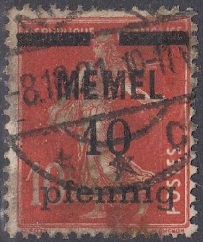 Memel 1920 Semeuse surchargée (H41)