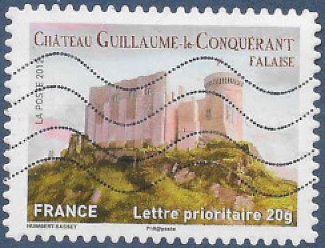 FRANCE 2012 : yt 714 Oblitéré/Used #  Château Guillaume-le-Conquérant Falaise