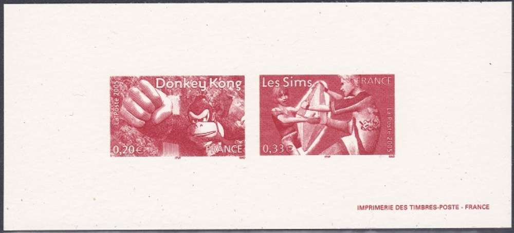 France Gravure Officielle Donkey Kong - Les Sims (3)