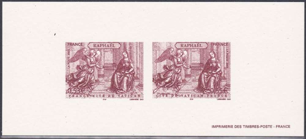 France Gravure Officielle Raphael - Cité du Vatican (3)