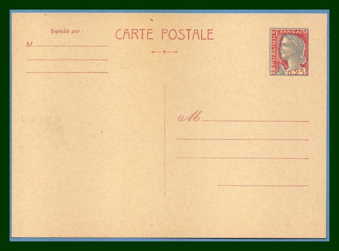 Entier Décaris N° DEC A2 Neuf