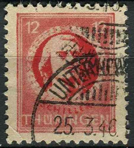 ALLEMAGNE THURINGE 1945 OBLITERE N° 14
