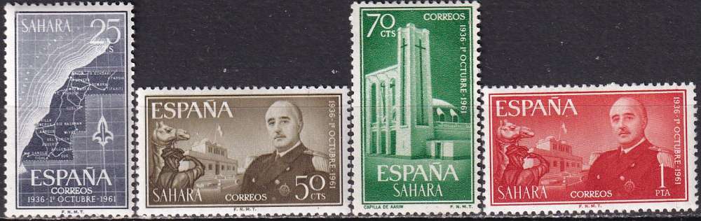 sahara espagnol ... n° 179 à 182  neufs* ... 1961
