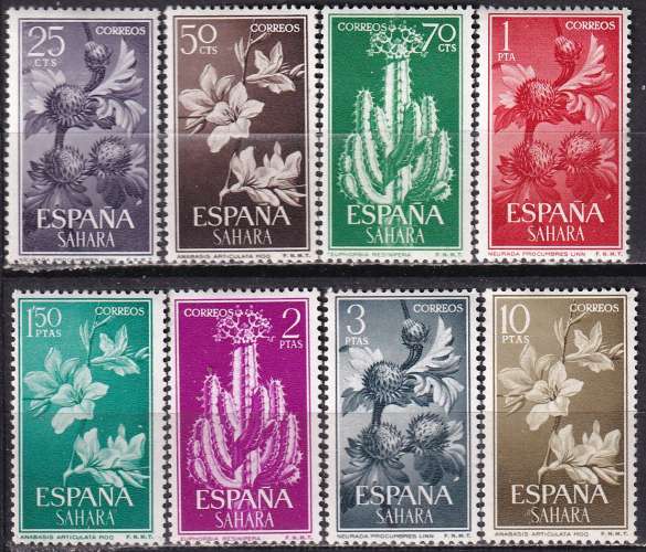 sahara espagnol ... n° 187 à 194  neufs* ... 1962