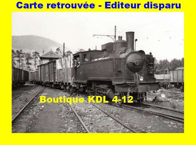 BVA 803-09 - Train, loco Pinguely 130 T n° 23 en gare de VIZILLE-TERRASSE - Isère - VFD