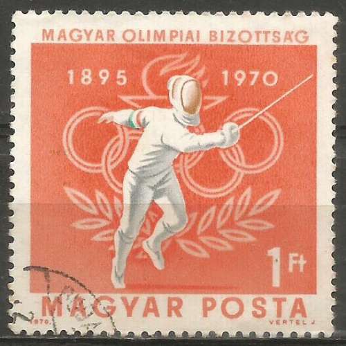 Hongrie - 1970 - Y&T n° 2122 - Obl. - Escrime - Comité olympique hongrois