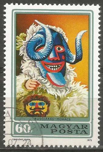 Hongrie - 1973 - Y&T n° 2293 - Obl. - Masque - Carnaval de Mohacz