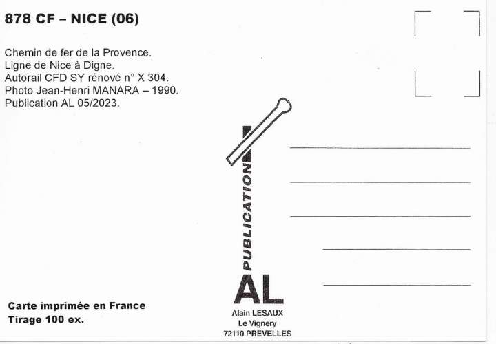 *AL CF 871 à 883 - PR 15 et 16 - Lot de 15 cartes postales - Chemin de Fer de la Provence 
