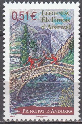 Andorre Français 2009 Yvert 669 Neuf ** Cote (2017) 1.80 Euro Les diables d'Aixirivall