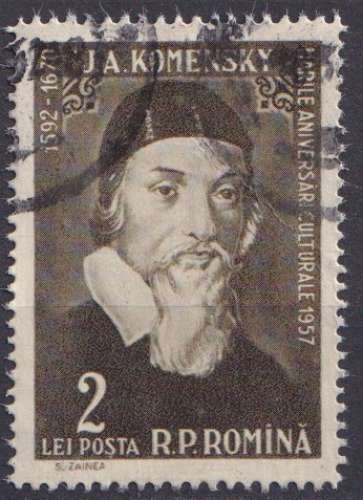 Roumanie 1958 Y&T 1579 oblitéré - J.A. Komensky 