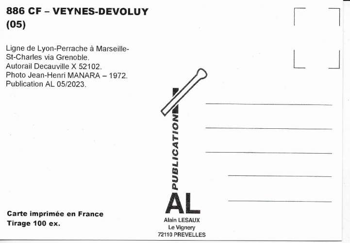 *AL CF 884 à 898 - Lot de 15 cartes postales - Chemin de Fer - Région 5/6 SNCF