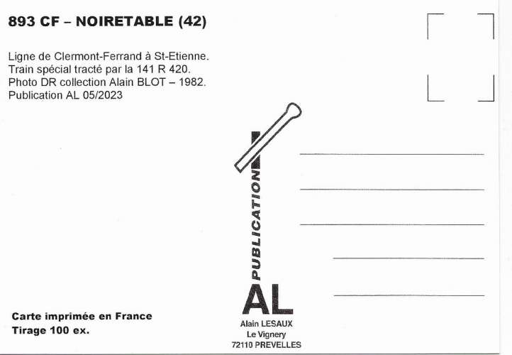 *AL CF 884 à 898 - Lot de 15 cartes postales - Chemin de Fer - Région 5/6 SNCF