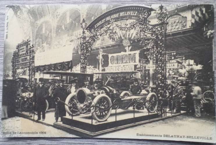 (75) PARIS -Salon de l'Automobille 1904 ---Etablissement DELAUNEY-BELLEVILLE - REPRODUCTION CECODI 