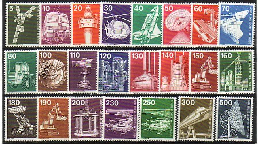 Berlin  industrie et technique  23 timbres  N**  