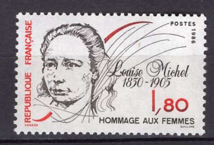 FRANCE 1986  HOMMAGE AUX FEMMES LOUISE MICHEL NEUF**
