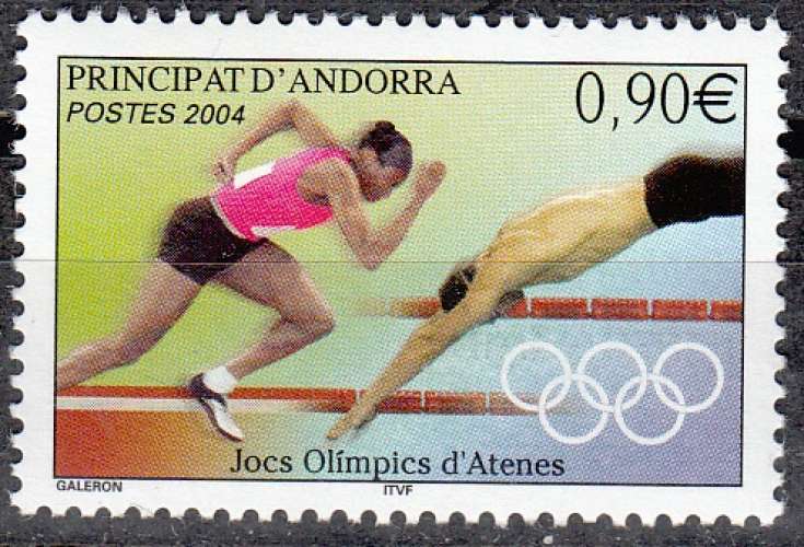 Andorre Français 2004 Michel 619 Neuf ** Cote (2008) 3.50 Euro Jeux Olympiques à Athènes