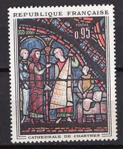 FRANCE 1963 VITRAAIL DE LA CATHEDRALE DE CHATRES  NEUF**