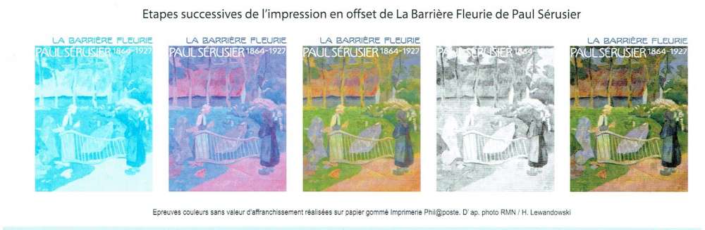 FRANCE 2007 - ESSAIS COULEURS SUR TIMBRE YT 4105. 