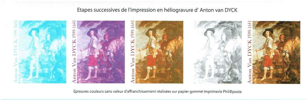 FRANCE 1999 - ESSAIS COULEURS DU TIMBRE YT 3289. 