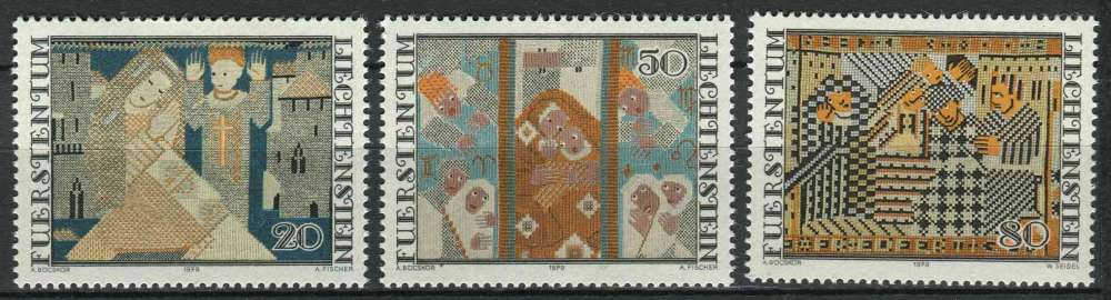 LIECHTENSTEIN 1979 NEUF** MNH N° 676 à 678 Noël