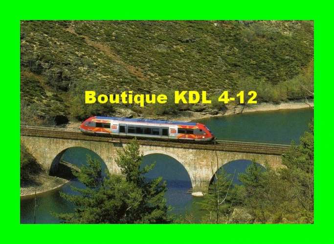 RU 1074 - Autorail X 73582 sur le pont du Rachas - PREVENCHERES - Lozère - SNCF
