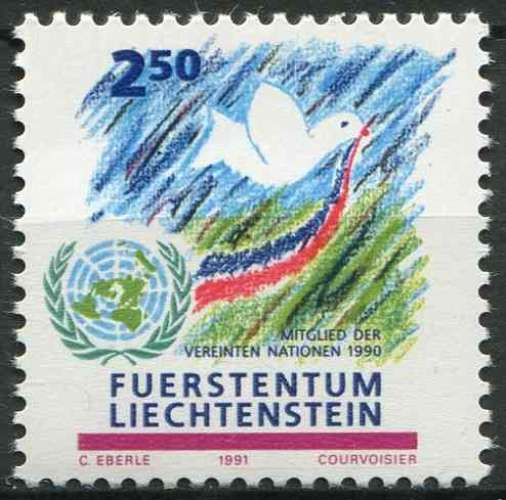LIECHTENSTEIN 1991 NEUF** MNH N° 956