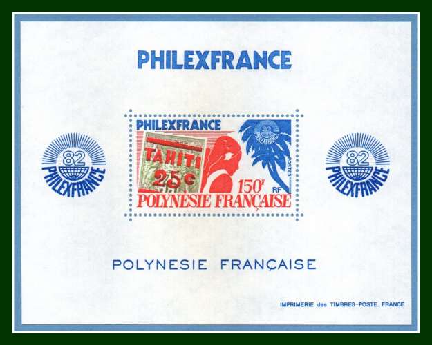 Polynésie Bloc N° 6 ** Philexfrance 1982 (cote 21 € > à profiter 10% cote)