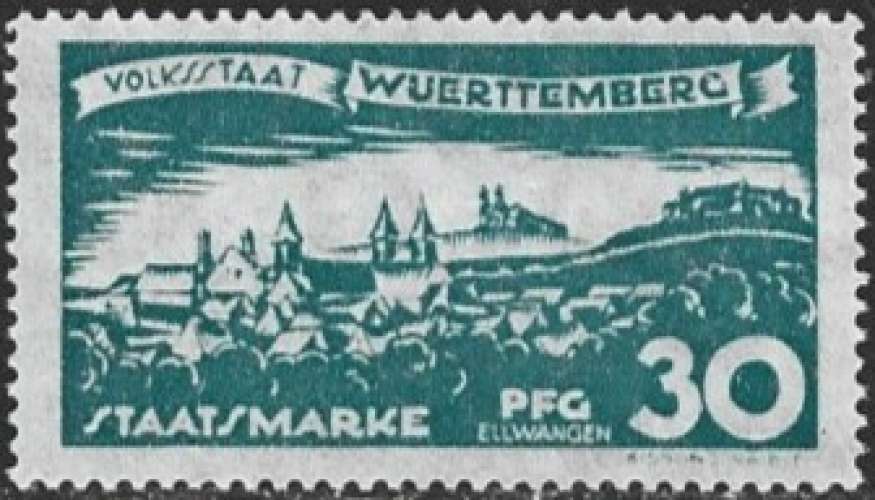 Allemagne - Wurtemberg - 1919 - Y&T 123** - MNH