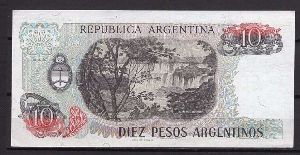 BILLET DE BANQUE ARGENTINE 10 PESOS ARGENTINOS NON DATE (1983-84)  PICK  313 NEUF UNC