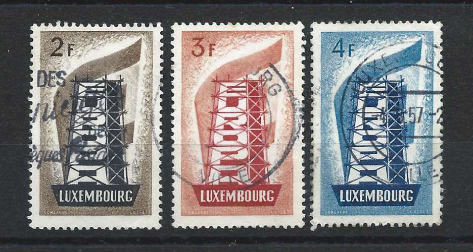Luxembourg N°514/16 Obl (FU)1956 - Europa