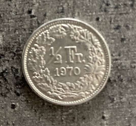 Suisse 50 centimes 1970 Suisse 50 centimes 1970